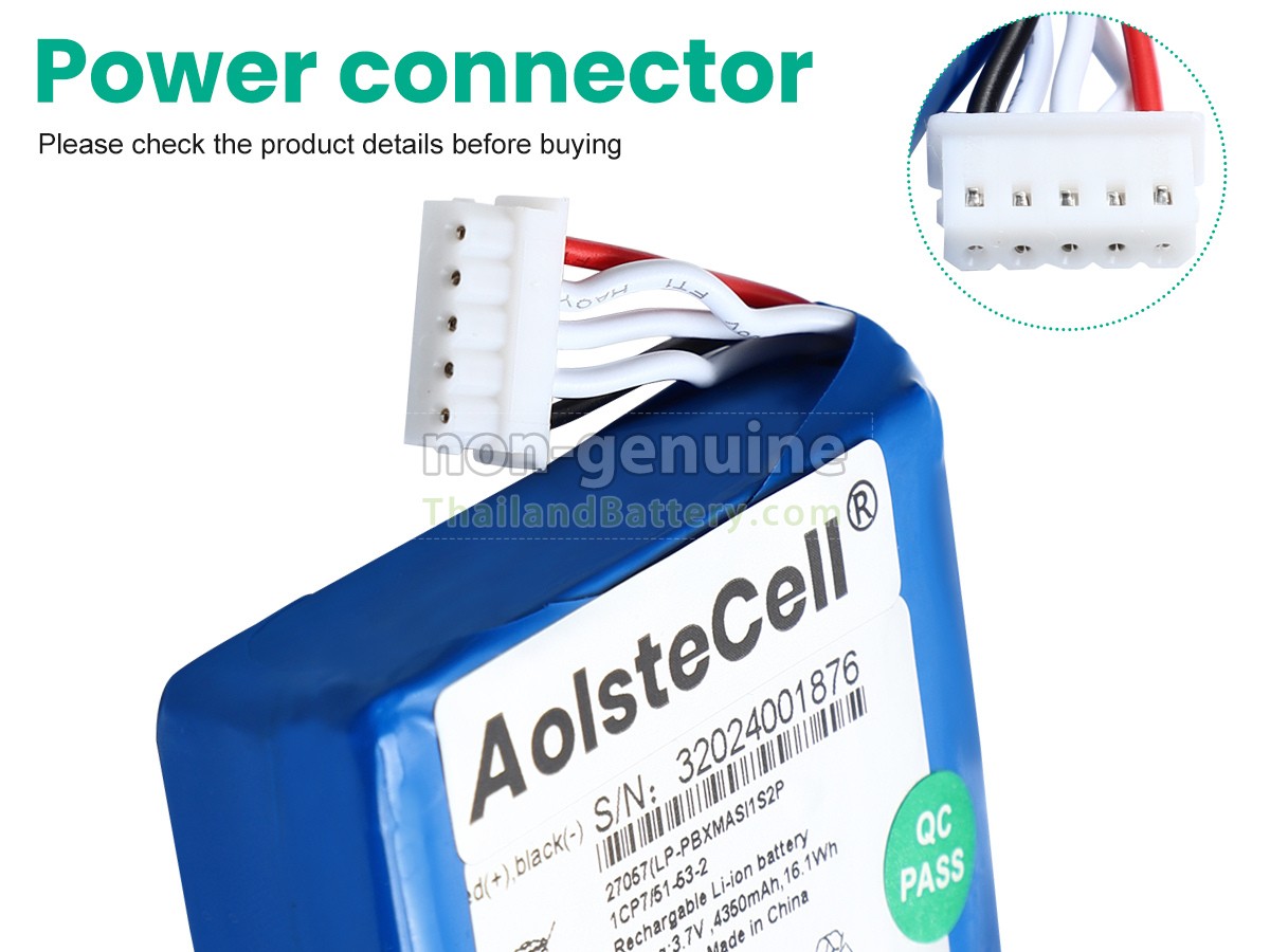 แบตเตอรี่สำหรับ Masimo LP-PBXMASI1S2P