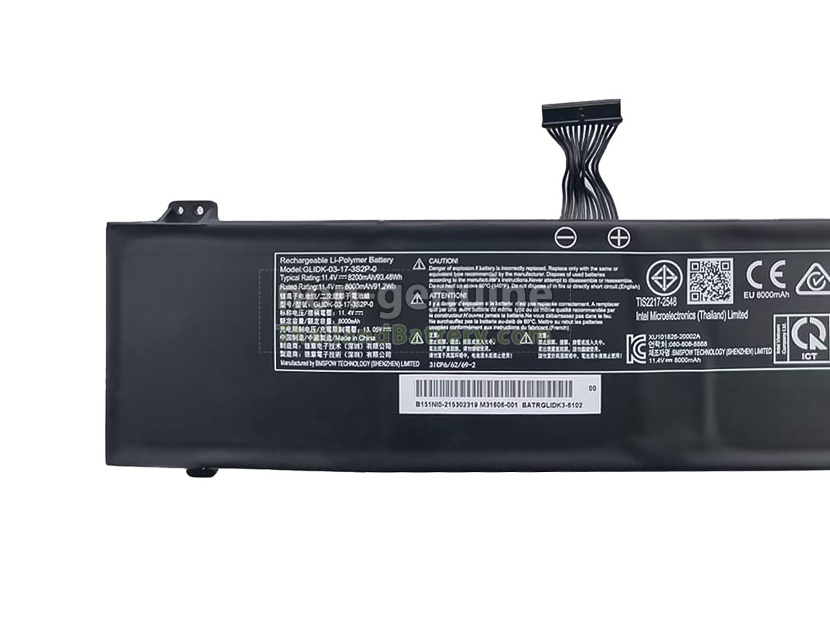 แบตเตอรี่สำหรับ Mechrevo GLIDK-00-15-3S2P-0