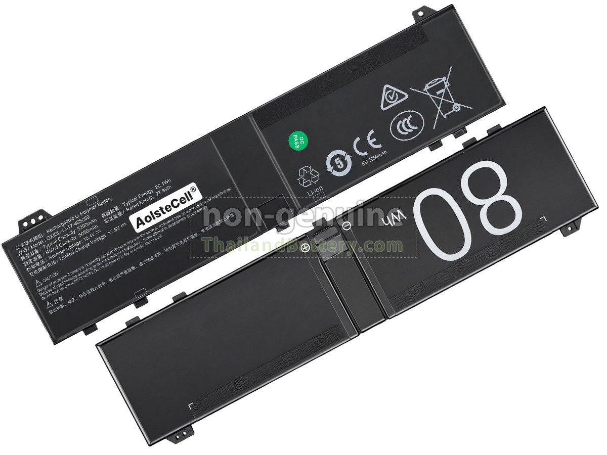 แบตเตอรี่สำหรับ Mechrevo AURORA X