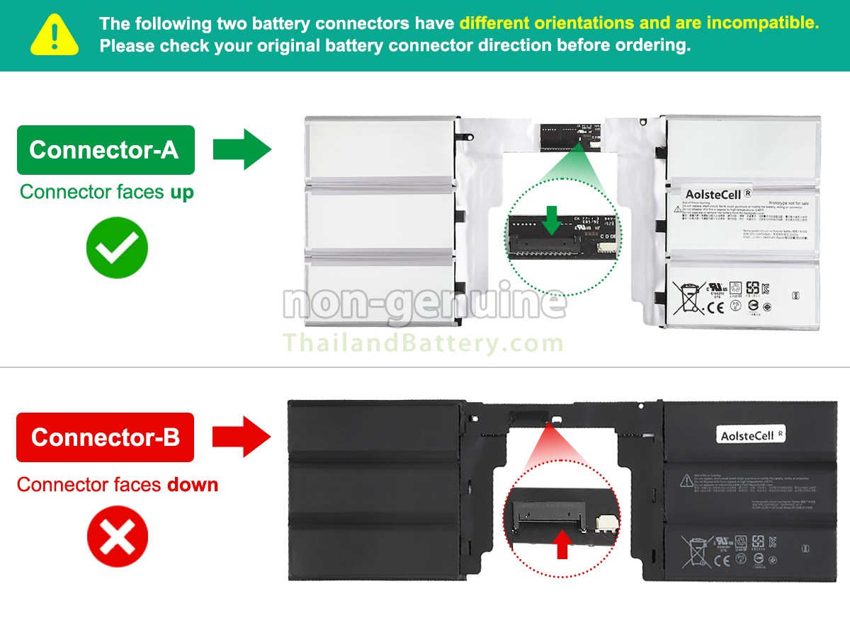 แบตเตอรี่สำหรับ Microsoft Surface BOOK2 KEYBOARD