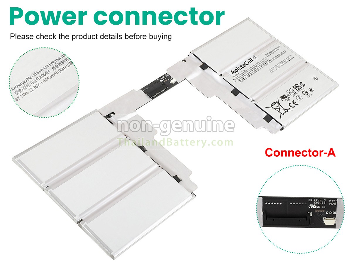 แบตเตอรี่สำหรับ Microsoft Surface BOOK2 KEYBOARD