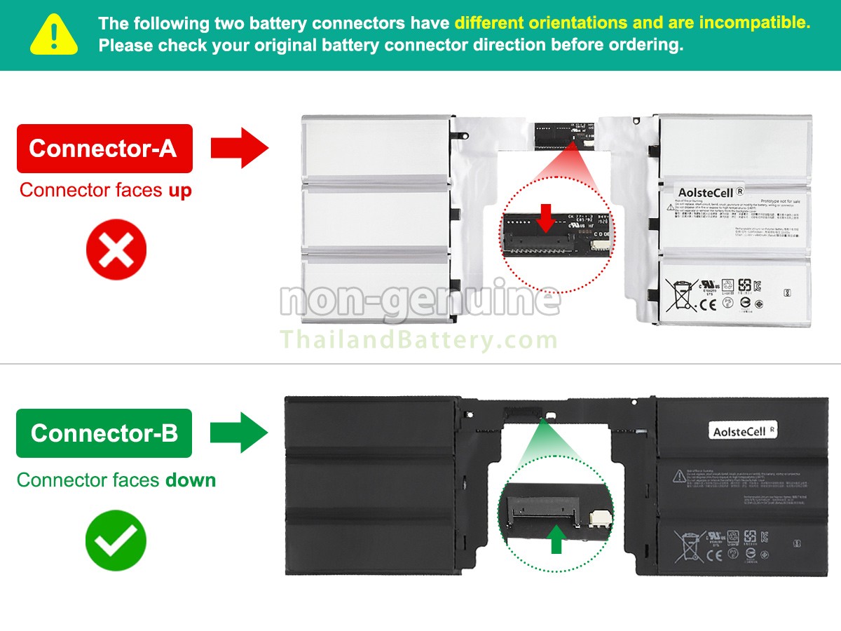 แบตเตอรี่สำหรับ Microsoft Surface BOOK2 KEYBOARD