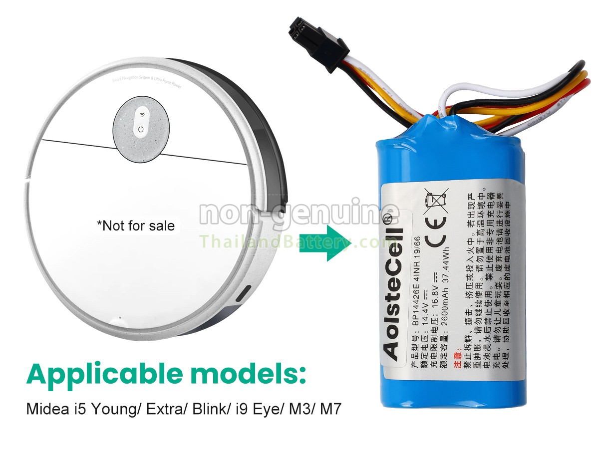 แบตเตอรี่สำหรับ Midea BP14426E