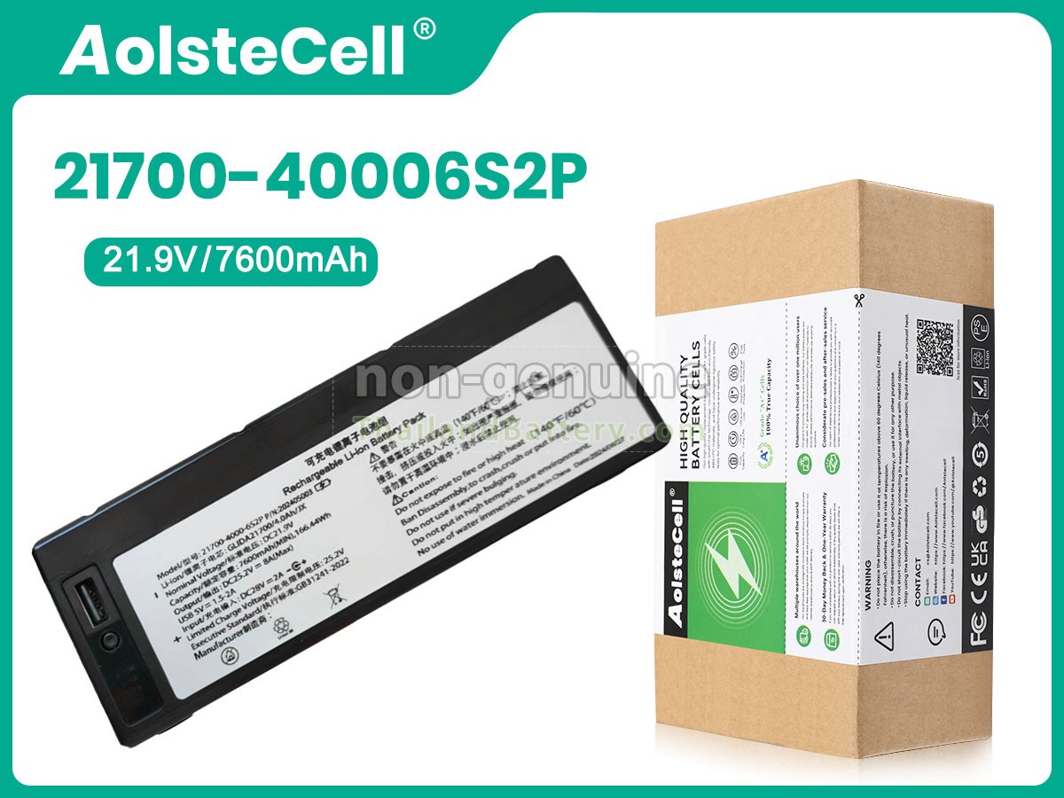 แบตเตอรี่สำหรับ MOOER GLIDA21700/4.0AH/JX