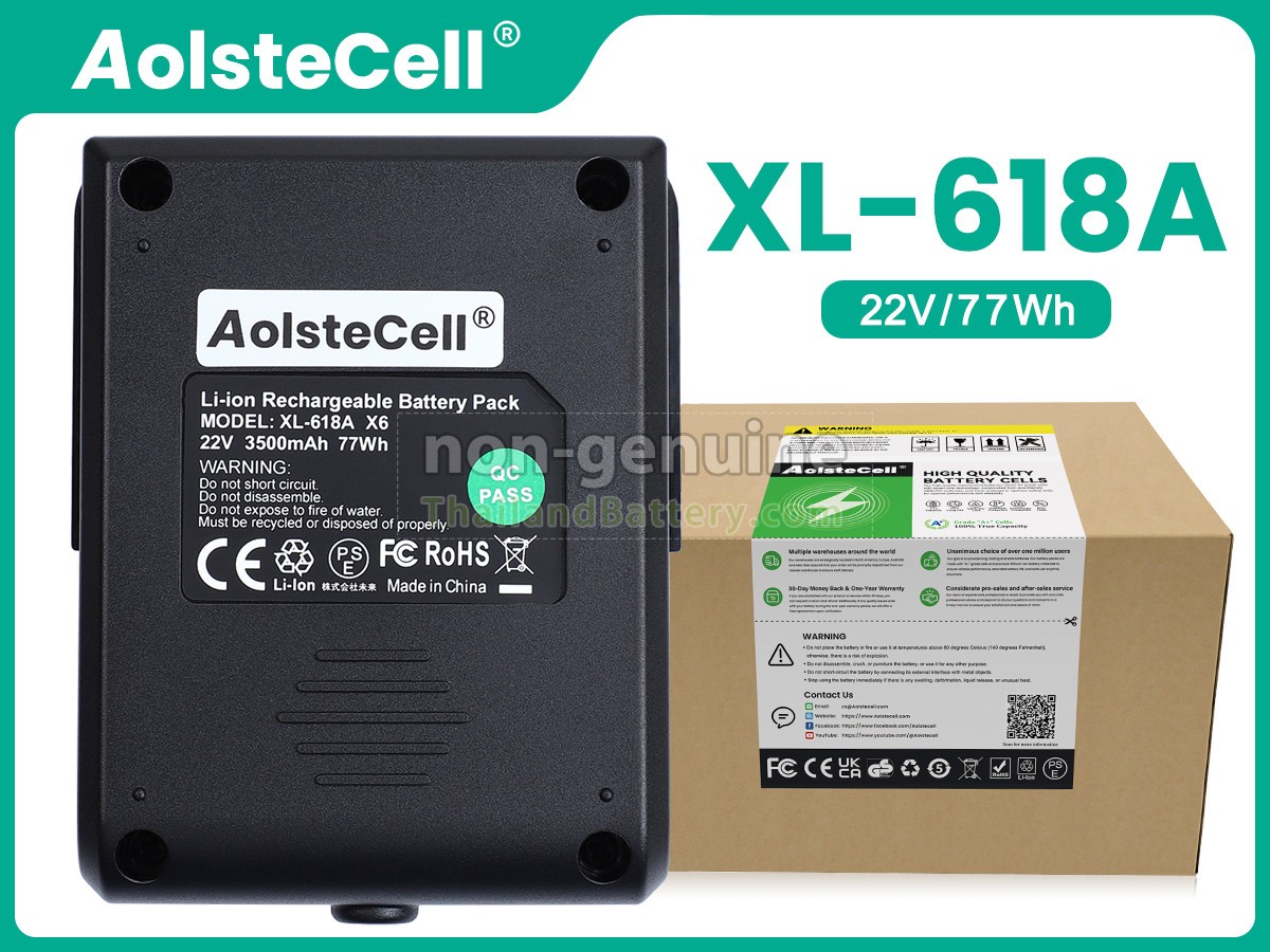 แบตเตอรี่สำหรับ Moosoo XL-618A
