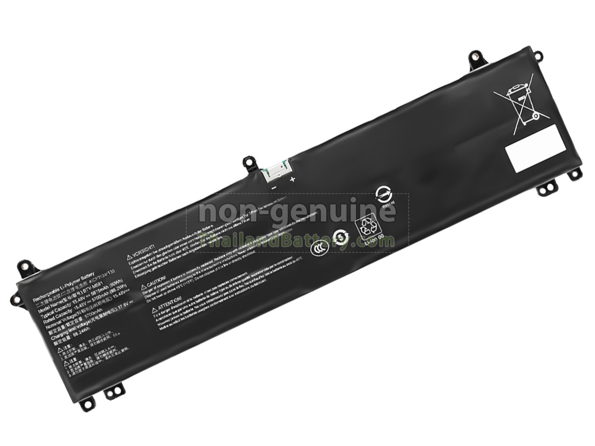 แบตเตอรี่สำหรับ MSI BTY-M591