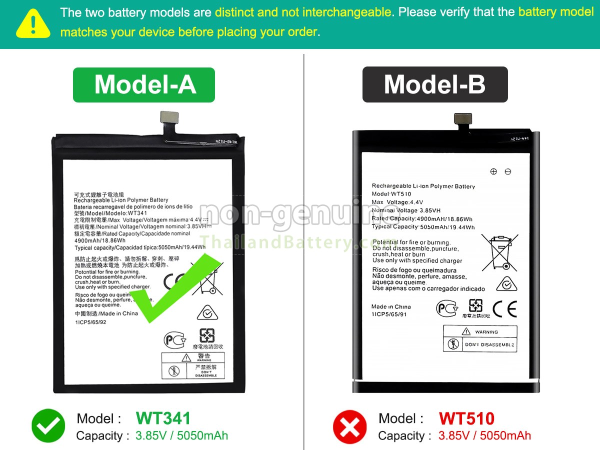 แบตเตอรี่สำหรับ Nokia C21 PLUS