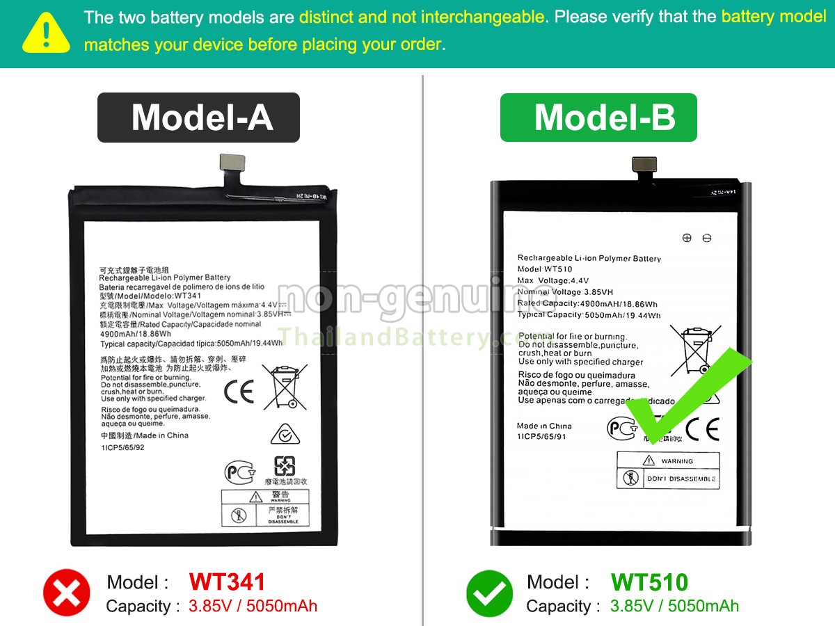 แบตเตอรี่สำหรับ Nokia C21 PLUS