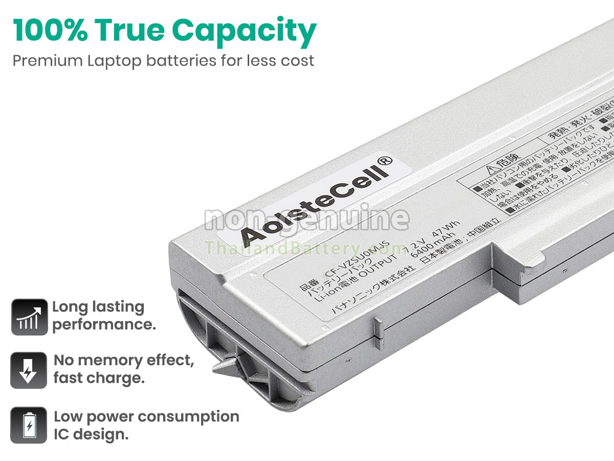 แบตเตอรี่สำหรับ Panasonic CF-VZSU0SJS