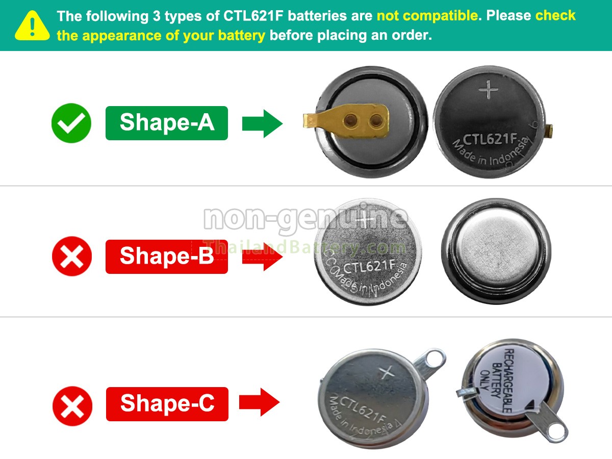 แบตเตอรี่สำหรับ Panasonic CTL621F