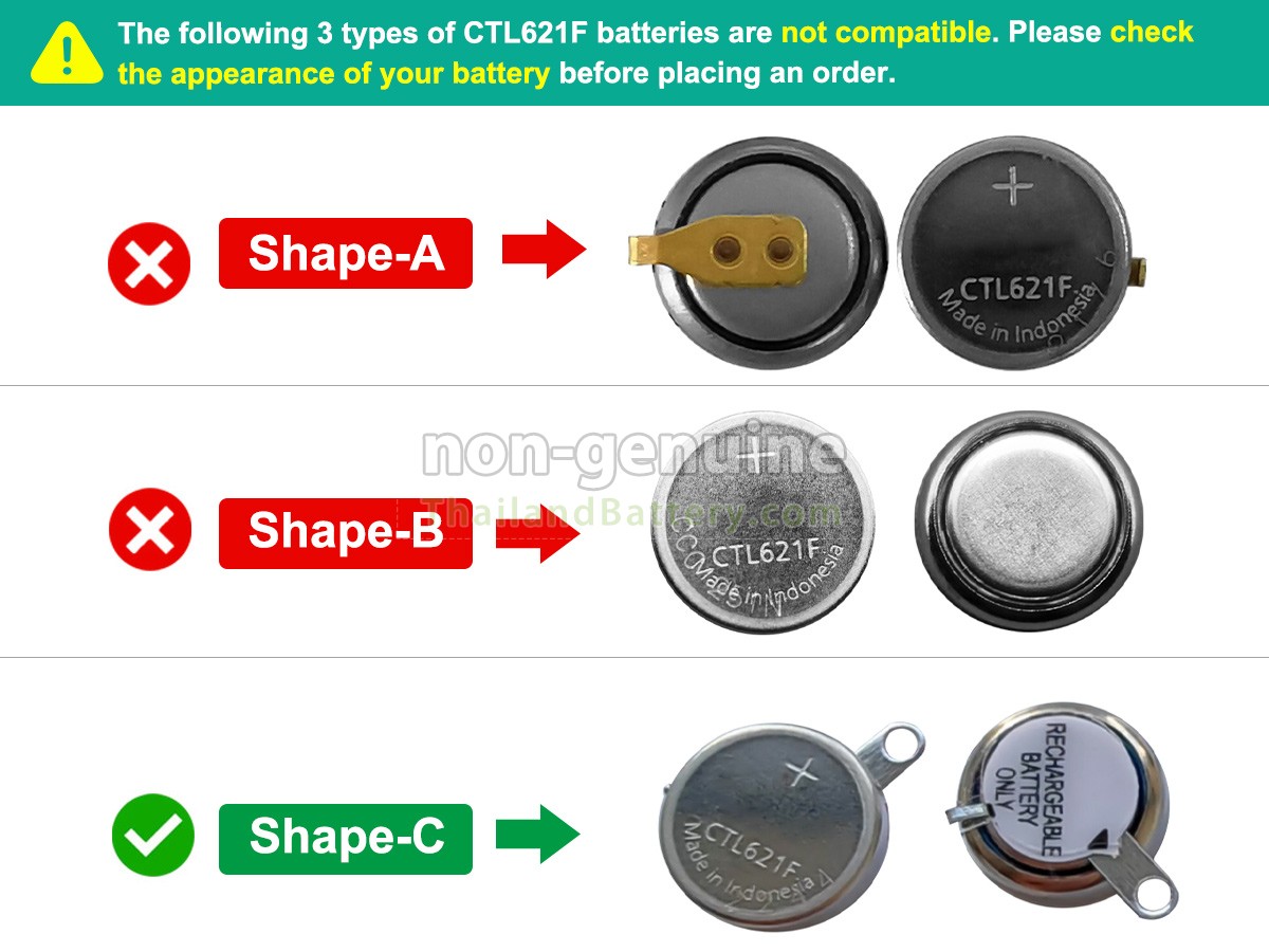 แบตเตอรี่สำหรับ Panasonic CTL621F