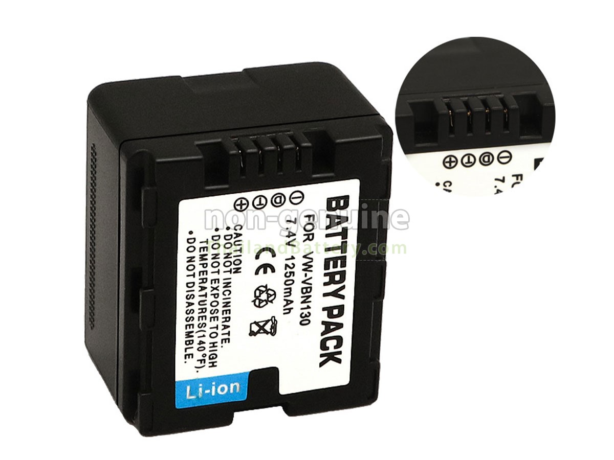แบตเตอรี่สำหรับ Panasonic VW-VBN130-K