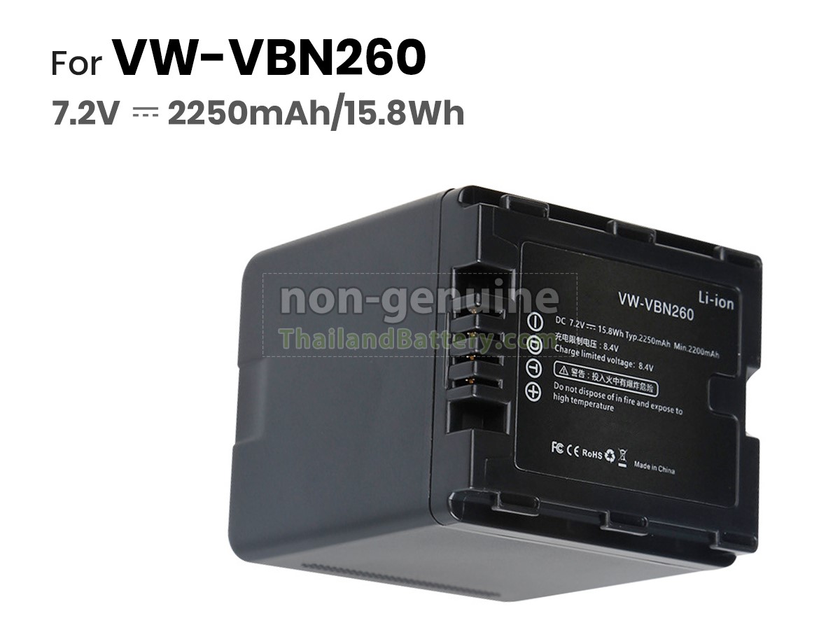 แบตเตอรี่สำหรับ Panasonic VW-VBN130-K
