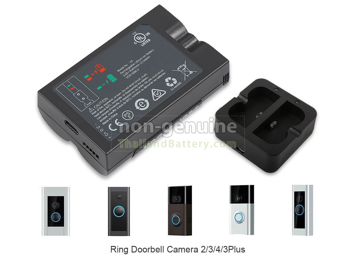 แบตเตอรี่สำหรับ Ring DOORBELL 4 WIRELESS DOORBELL WITH CAMERA