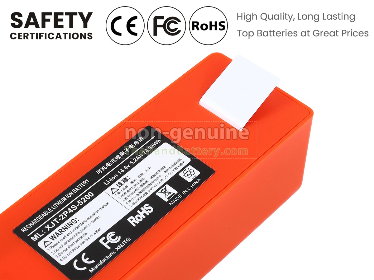 แบตเตอรี่สำหรับ Roborock XJT-2P4S-6500
