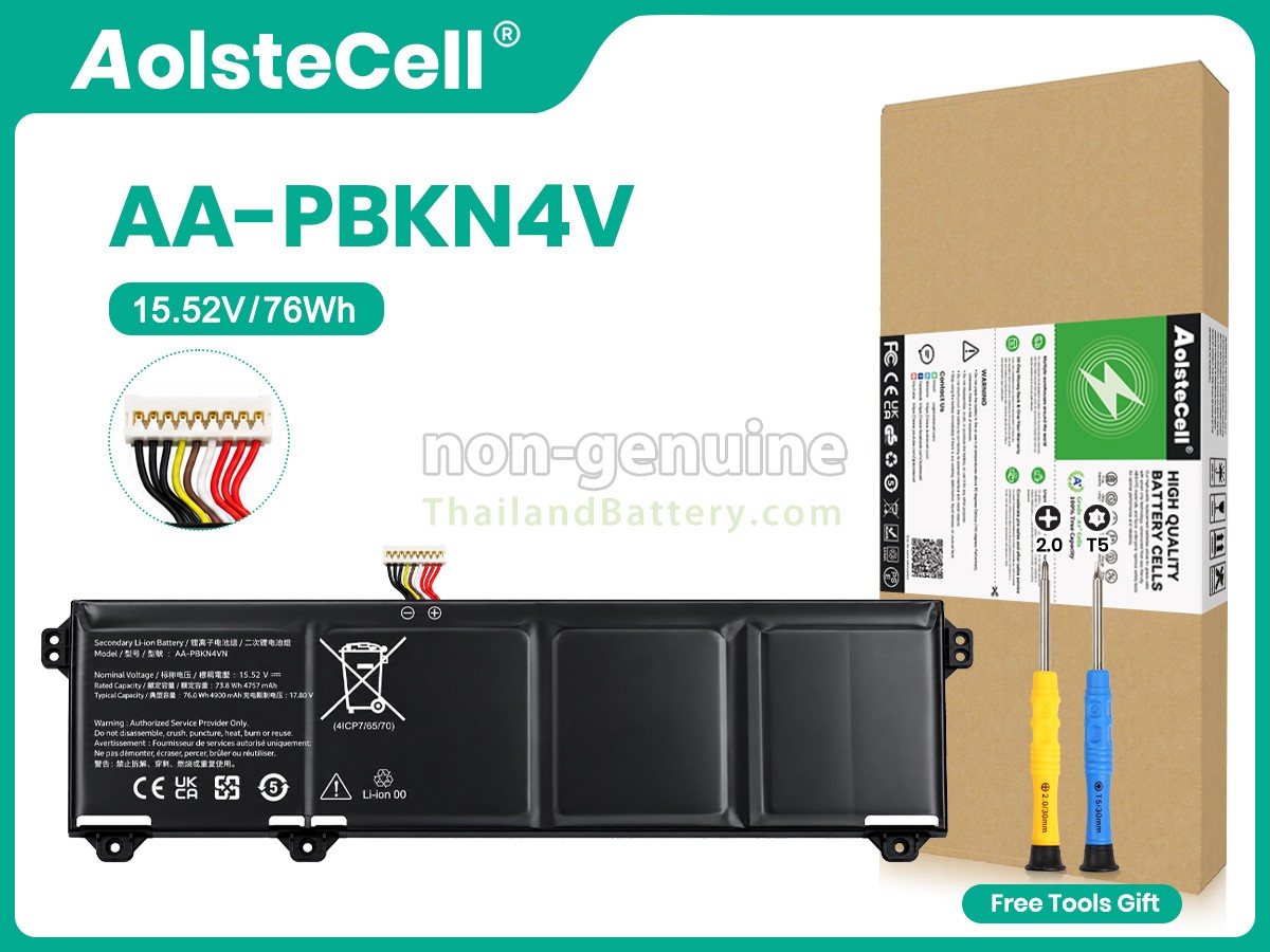 แบตเตอรี่สำหรับ Samsung AA-PBKN4VN