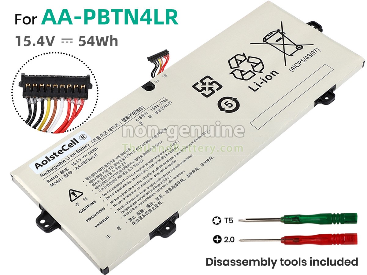แบตเตอรี่สำหรับ Samsung NOTEBook 7 SPIN 15.6