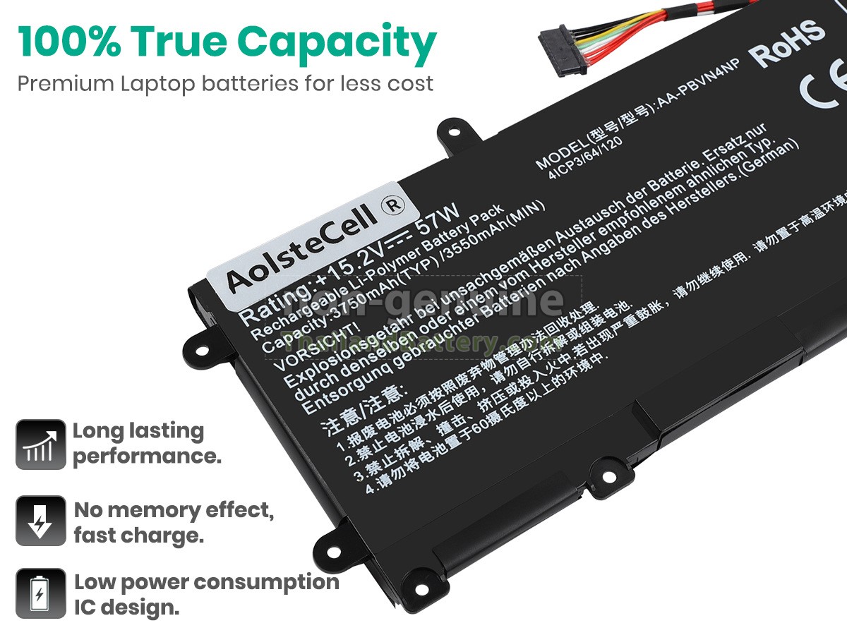 แบตเตอรี่สำหรับ Samsung NP670Z5E-X01DE
