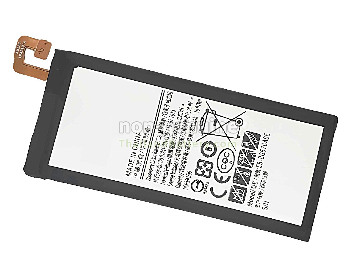 แบตเตอรี่สำหรับ Samsung EB-BG57CABE