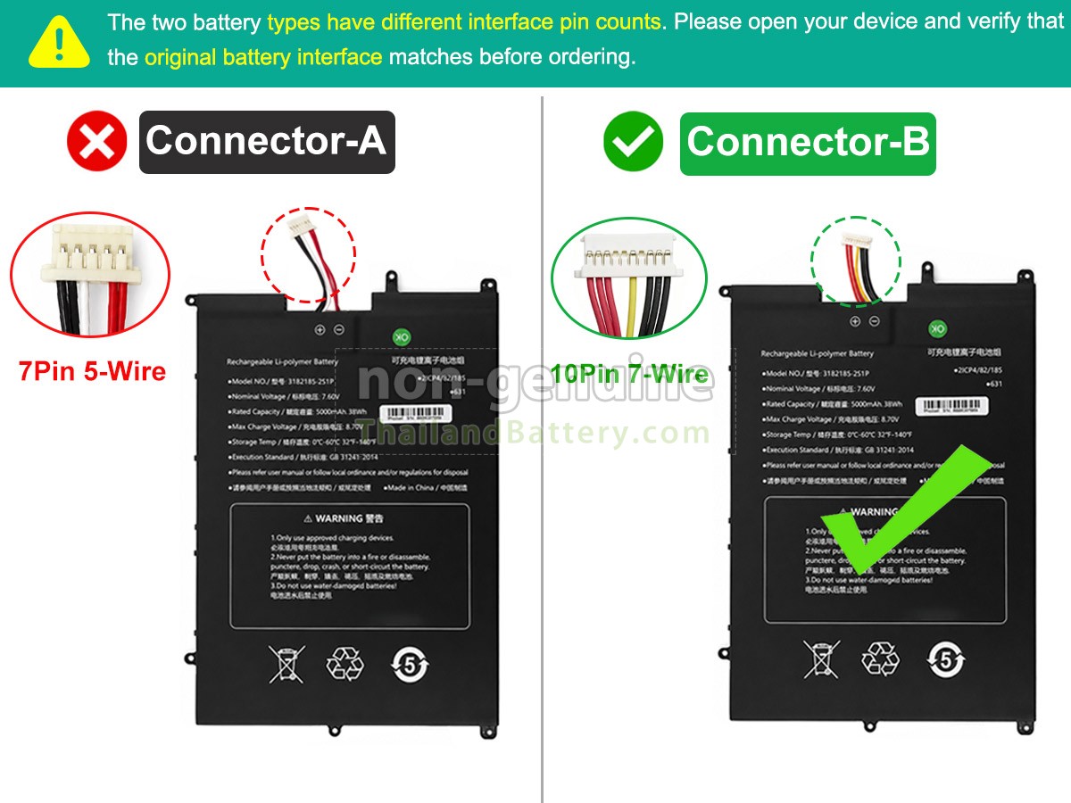 แบตเตอรี่สำหรับ Sgin M15 PRO M15PY6NS02715
