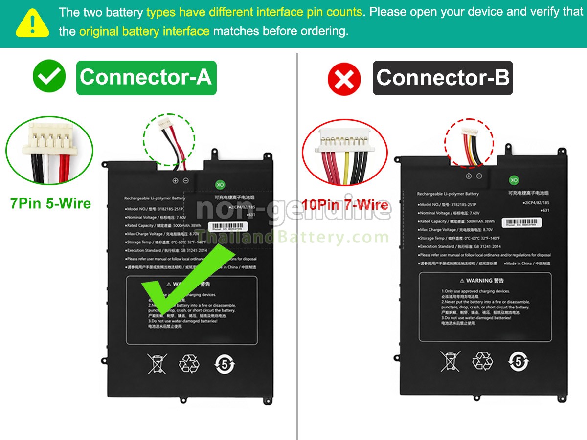 แบตเตอรี่สำหรับ Sgin M15 PRO M15PY6NS02715