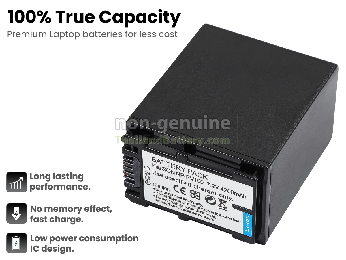แบตเตอรี่สำหรับ Sony DCR-SR70E