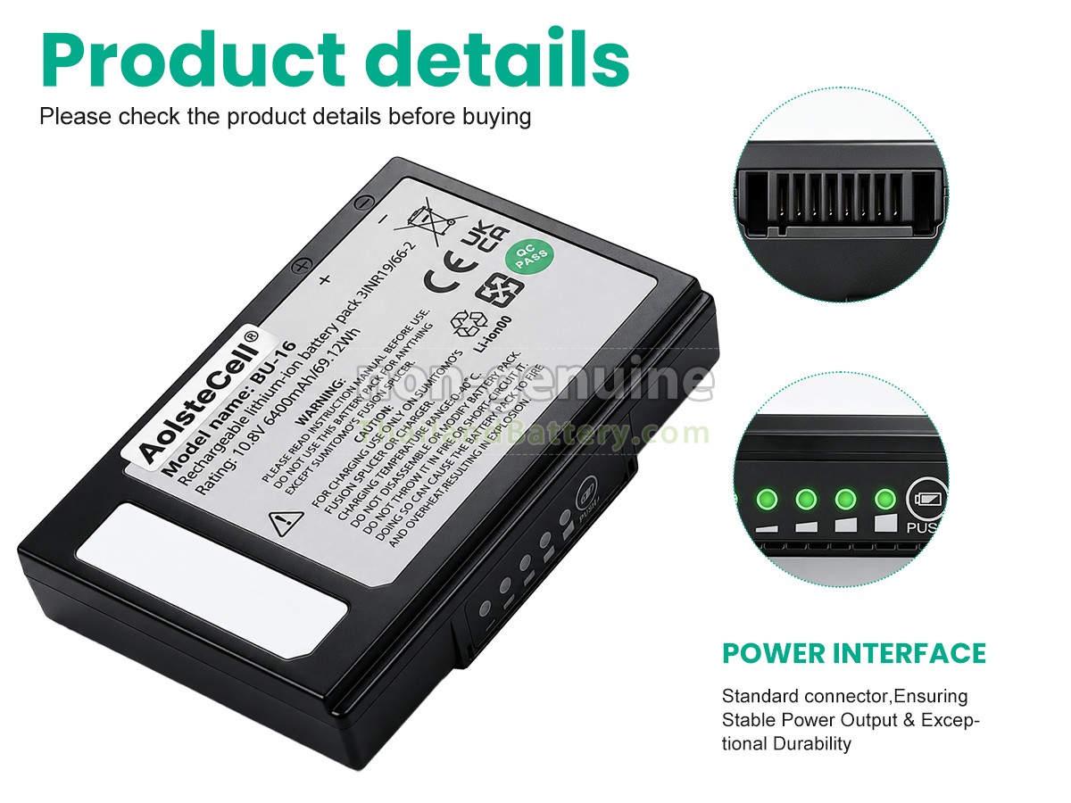 แบตเตอรี่สำหรับ Sumitomo Q102-M12+
