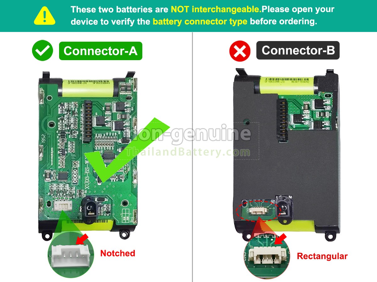 แบตเตอรี่สำหรับ SUPOR SP003WS-6S