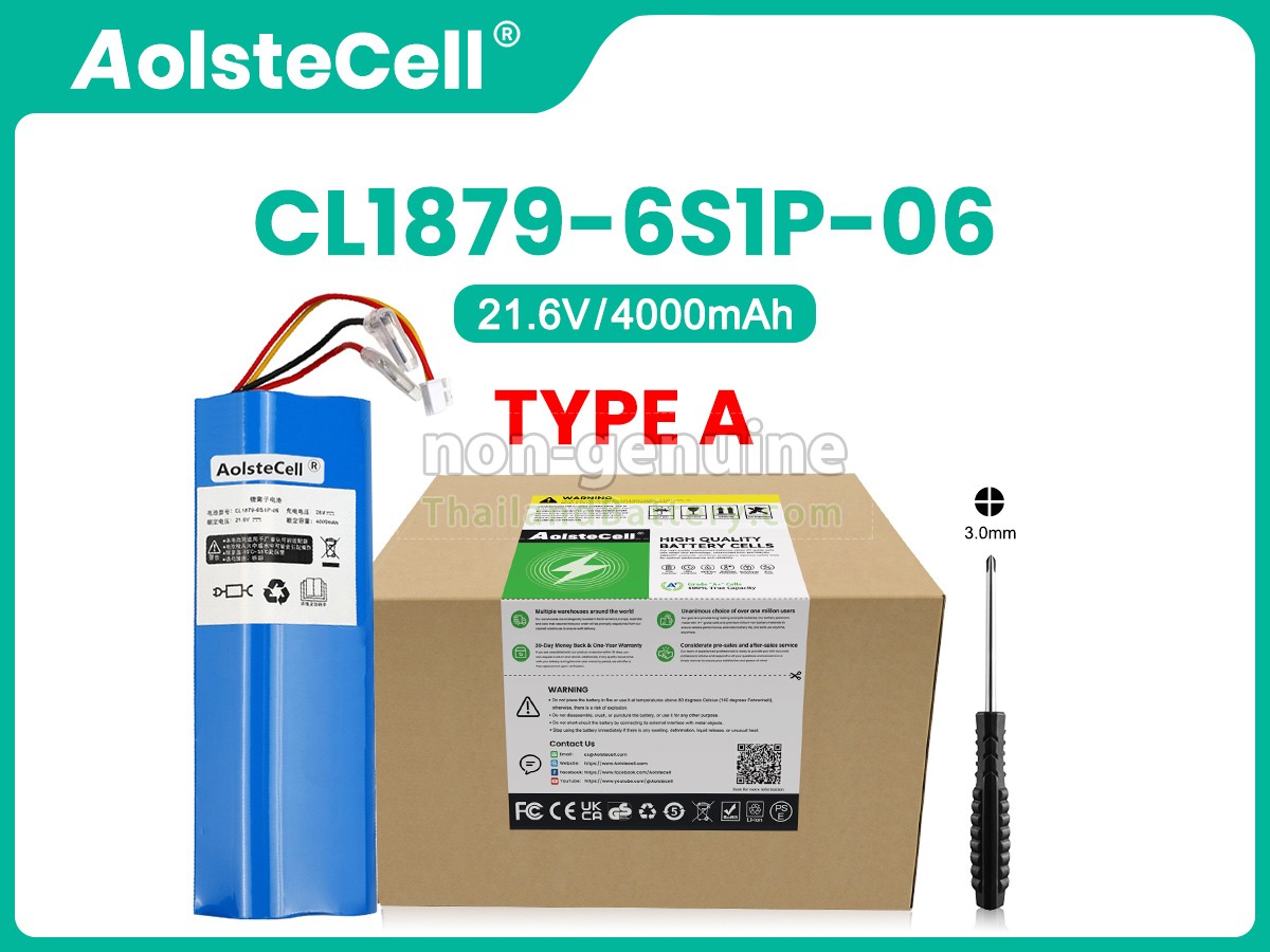 แบตเตอรี่สำหรับ Tineco FW200100