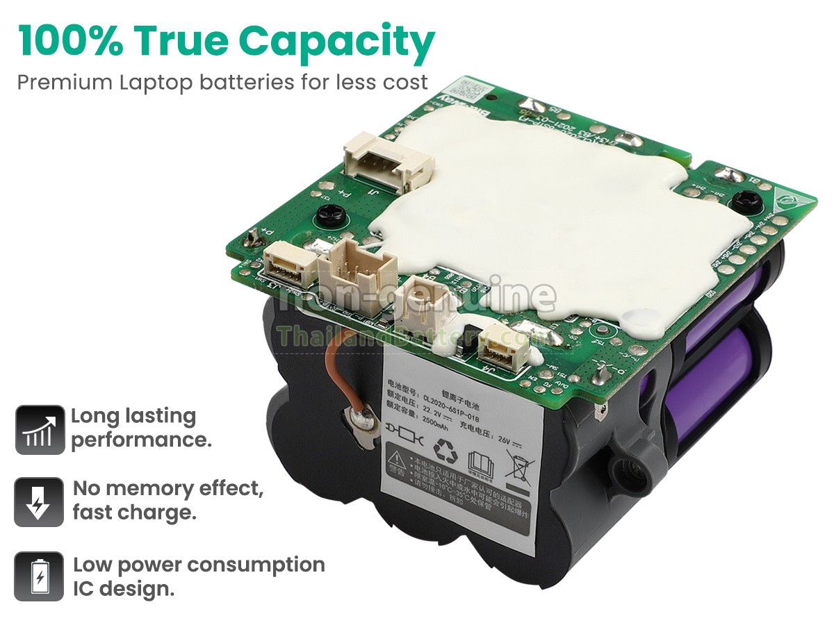 แบตเตอรี่สำหรับ Tineco CL2020-6S1P-01B