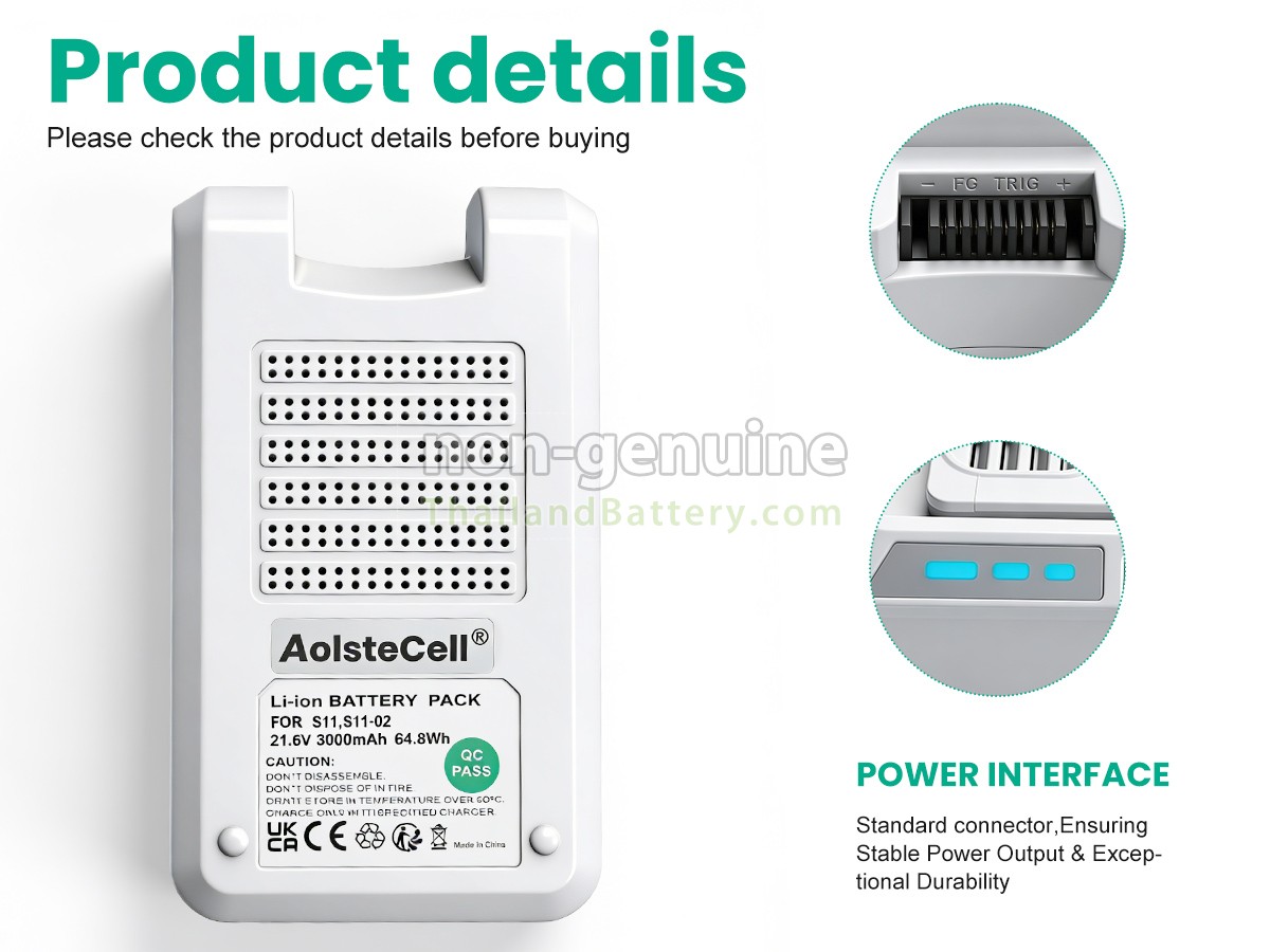 แบตเตอรี่สำหรับ Tineco PURE ONE S11