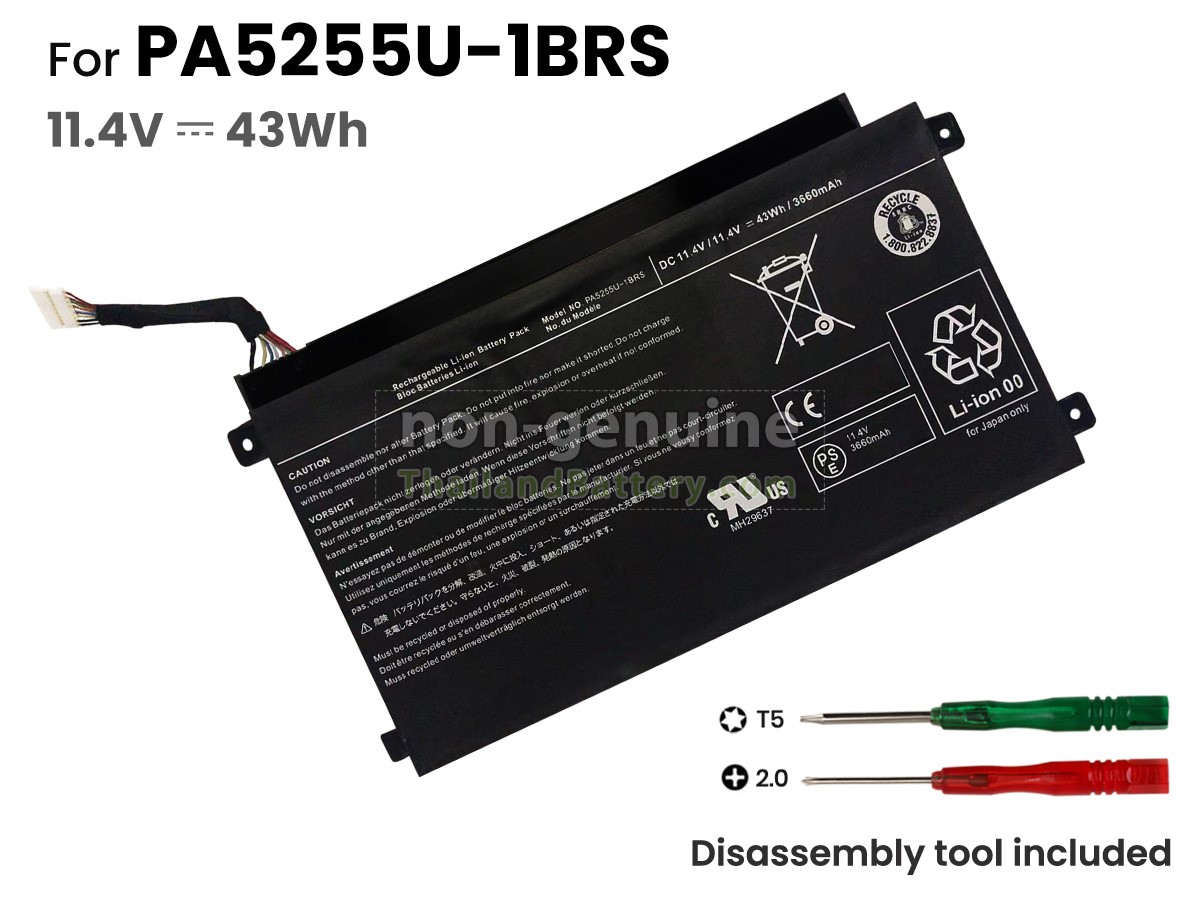 แบตเตอรี่สำหรับ Toshiba PA5255U-1BRS