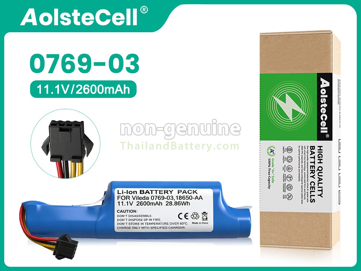 แบตเตอรี่สำหรับ Vileda VR 303