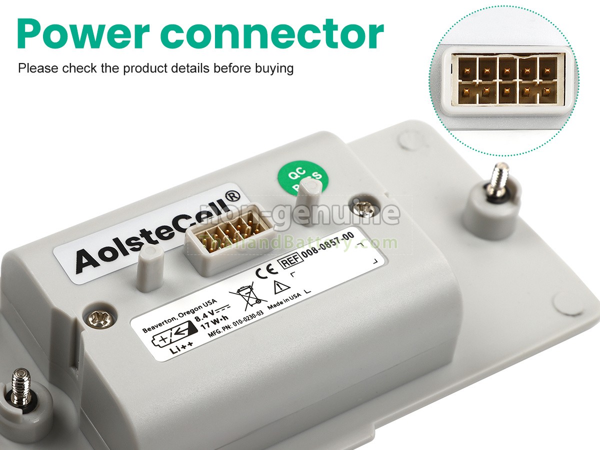 แบตเตอรี่สำหรับ Welch Allyn PROPAQ LT