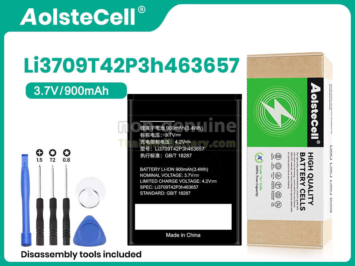 แบตเตอรี่สำหรับ ZTE LI3709T42P3H463657