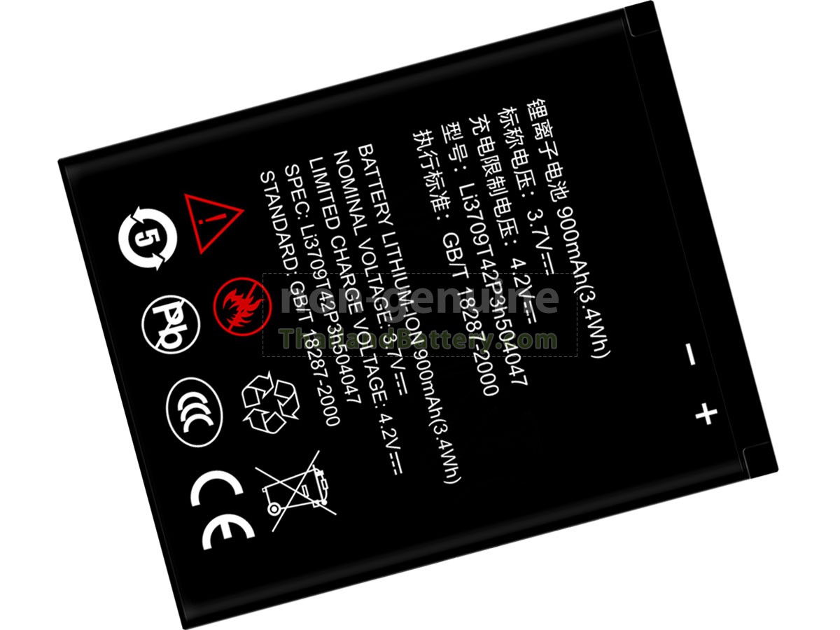 แบตเตอรี่สำหรับ ZTE LI3709T42P3H504047