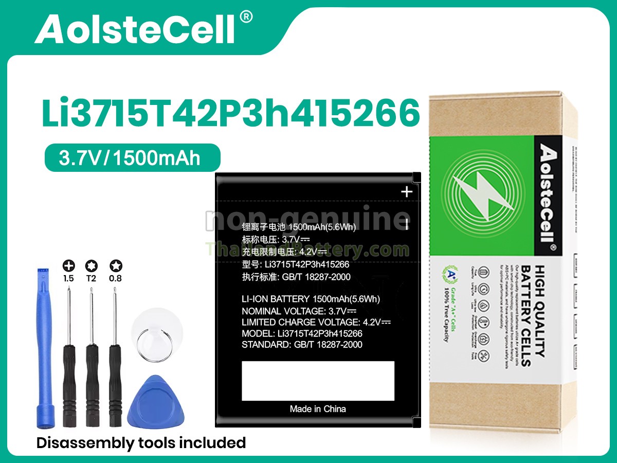 แบตเตอรี่สำหรับ ZTE LI3715T42P3H415266