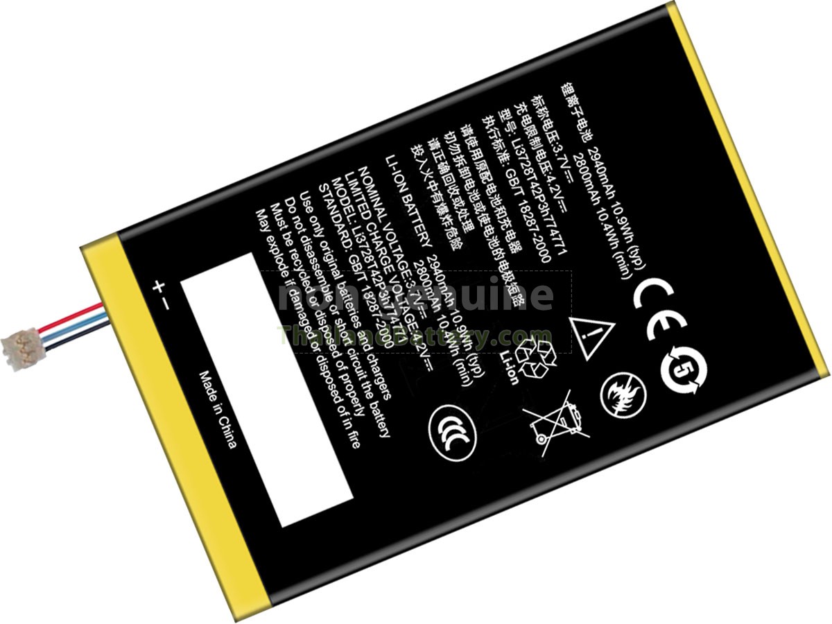 แบตเตอรี่สำหรับ ZTE LI3728T42P3H774771